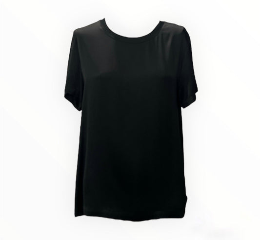 T-shirt in Viscosa Nera