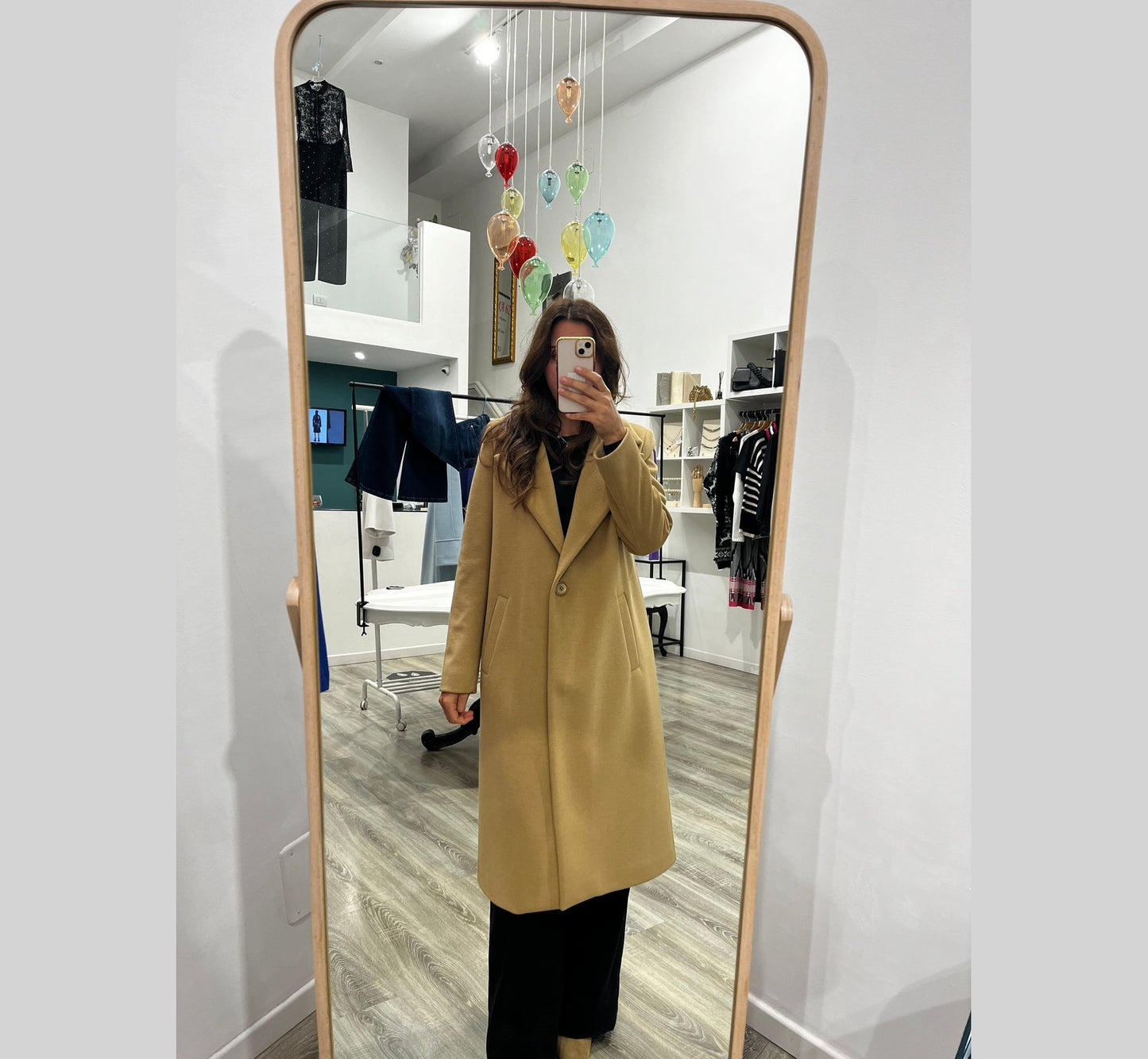 Cappotto Beige in Lana Vergine