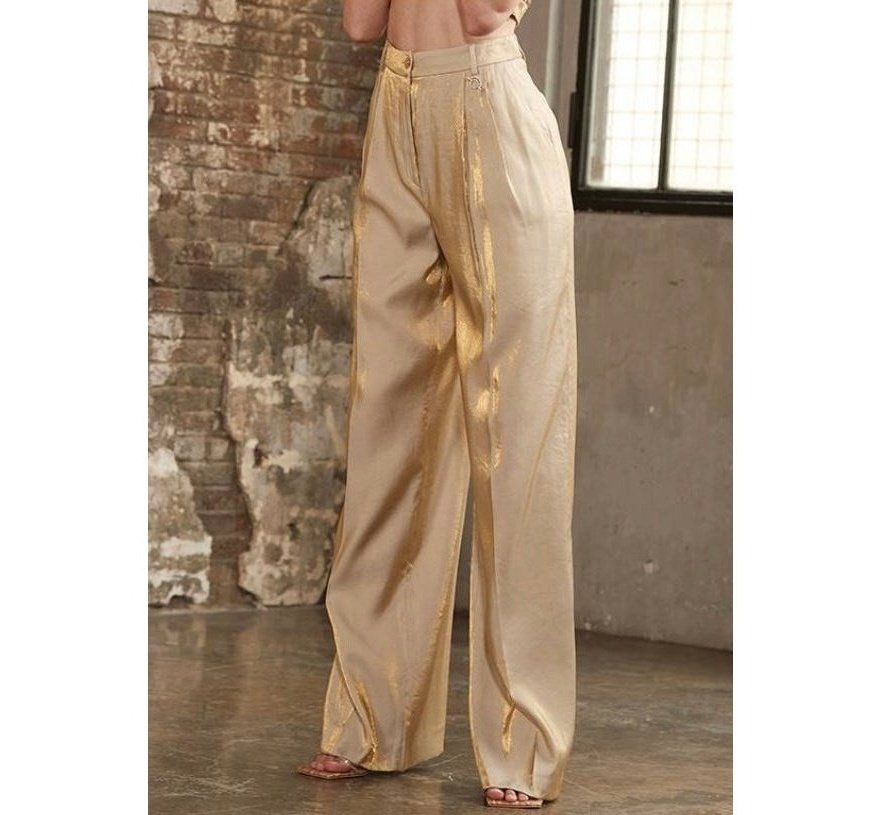 Pantalone con Pinces oro