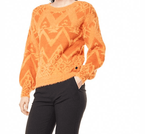 Maglione Arancio Fluffy