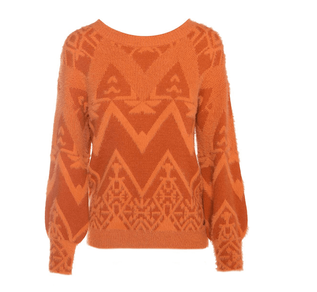 Maglione Arancio Fluffy